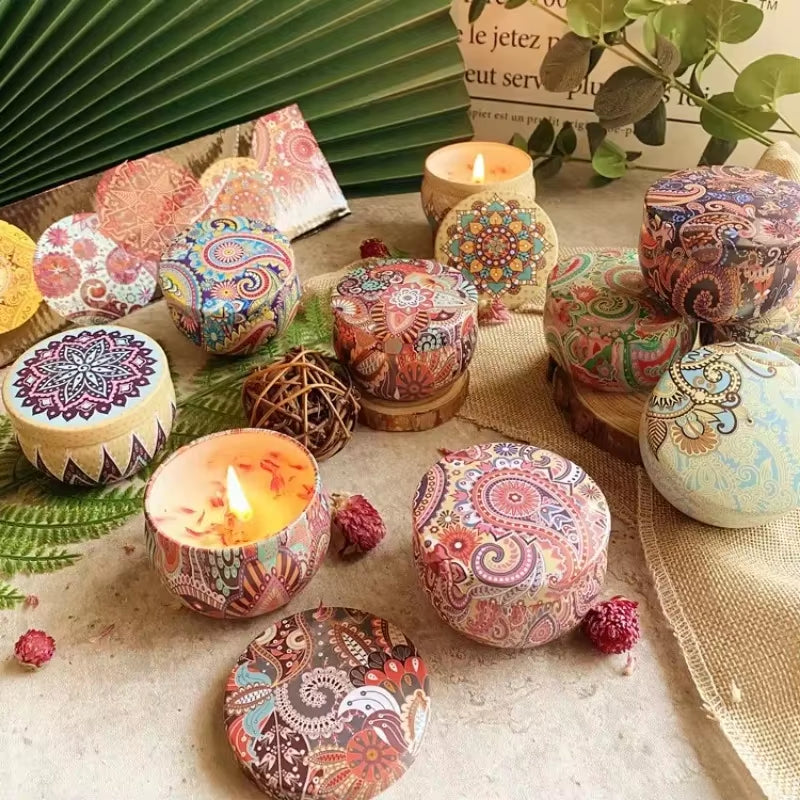 ScentedSoy Wax Candle with Lid – Floral Scent | Reusable Arabian Jar | Perfect for Gifting