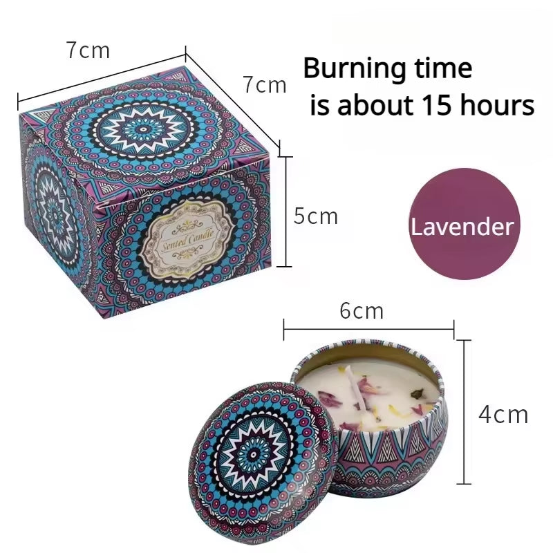ScentedSoy Wax Candle with Lid – Floral Scent | Reusable Arabian Jar | Perfect for Gifting