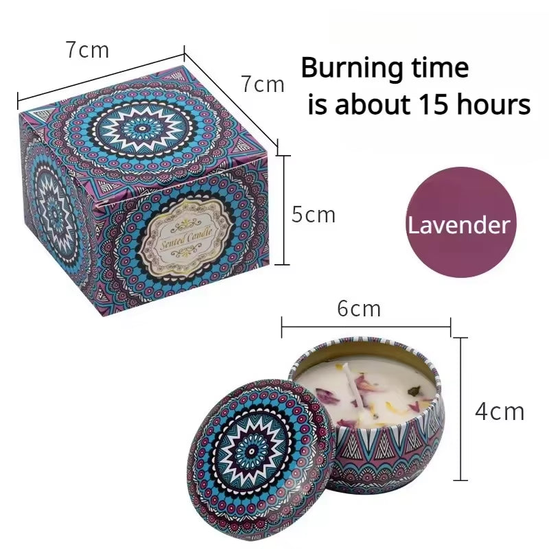 ScentedSoy Wax Candle with Lid – Floral Scent | Reusable Arabian Jar | Perfect for Gifting