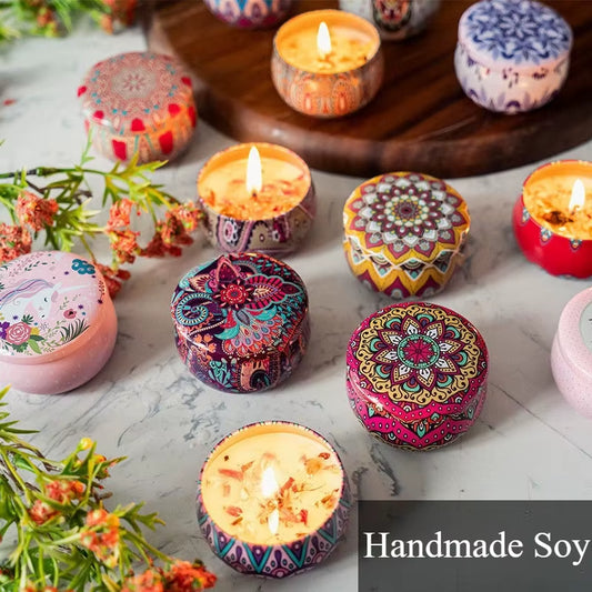 ScentedSoy Wax Candle with Lid – Floral Scent | Reusable Arabian Jar | Perfect for Gifting