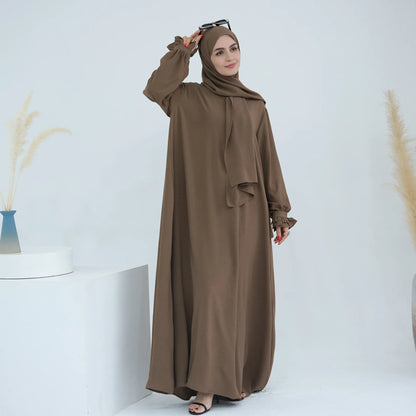 Ramadan Eid Dubai Khimar Abaya Islam Muslim Hijab Dress Prayer Clothes for Women Robe Musulmane Femme Vestido Djellaba Jalabiya