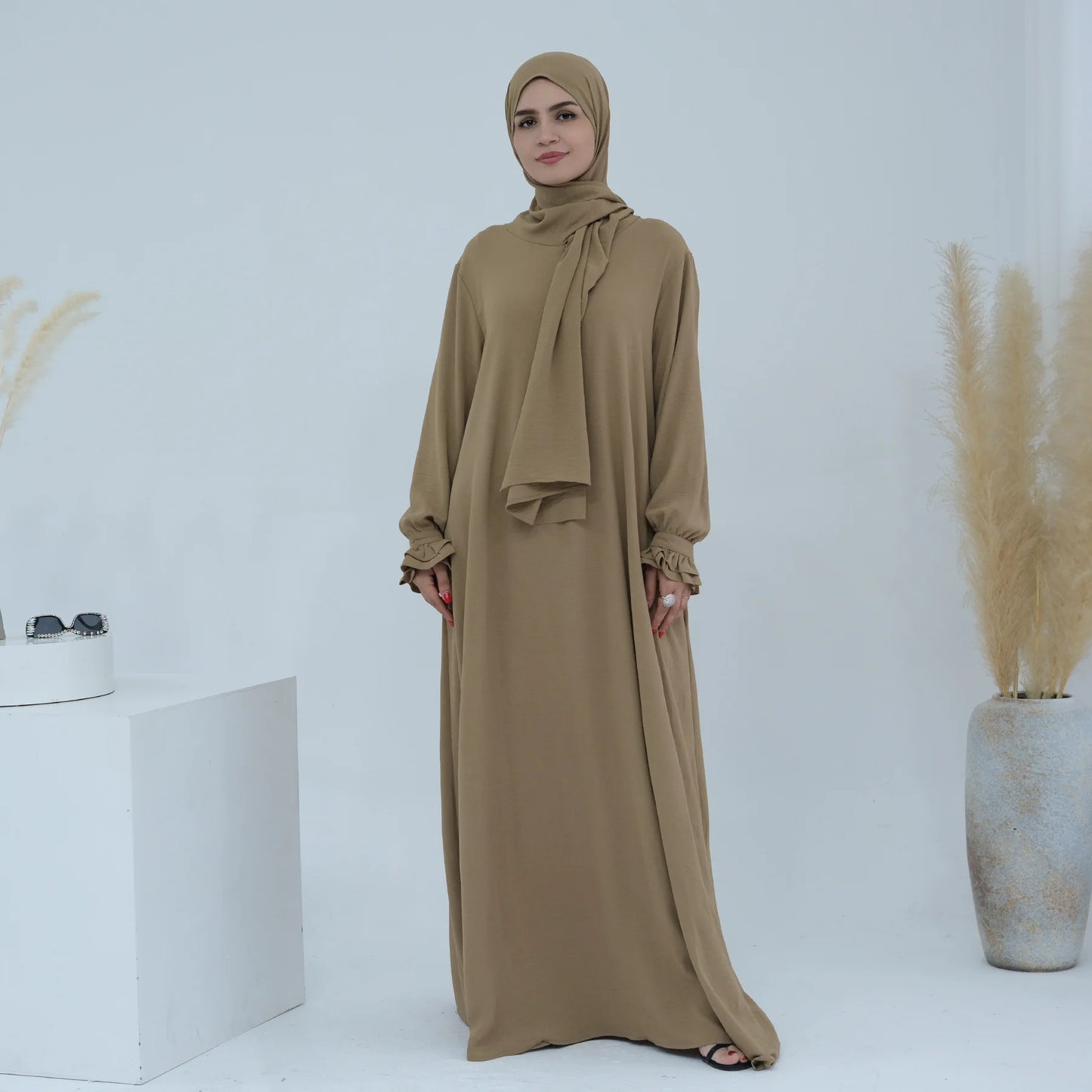 Ramadan Eid Dubai Khimar Abaya Islam Muslim Hijab Dress Prayer Clothes for Women Robe Musulmane Femme Vestido Djellaba Jalabiya