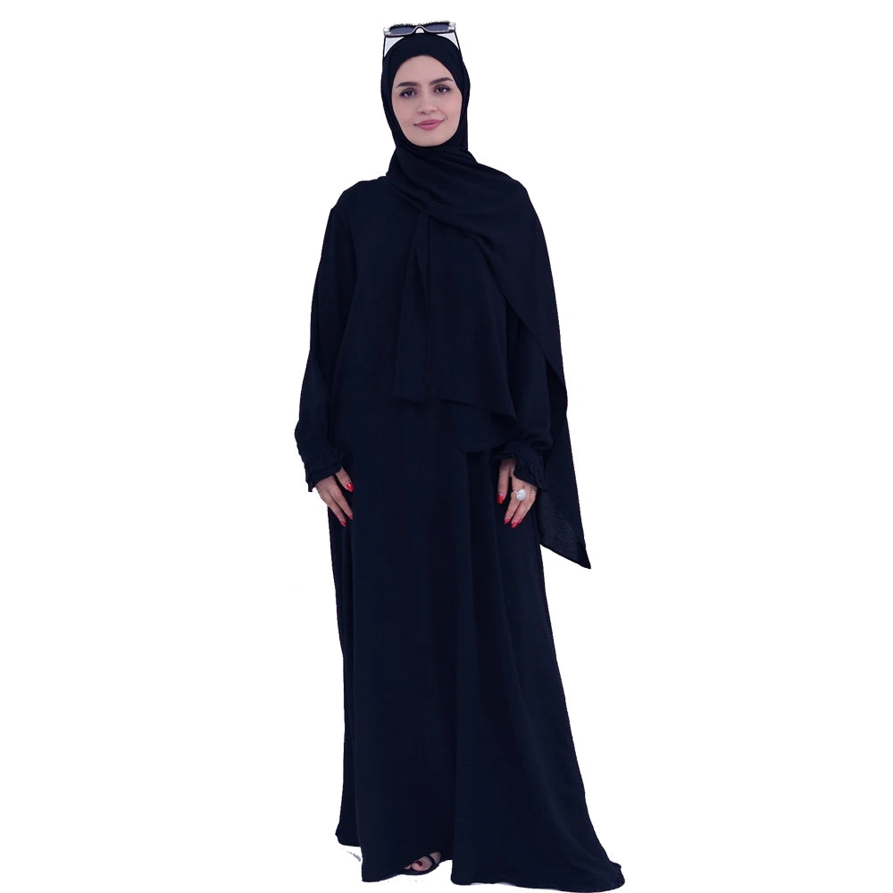 Ramadan Eid Dubai Khimar Abaya Islam Muslim Hijab Dress Prayer Clothes for Women Robe Musulmane Femme Vestido Djellaba Jalabiya