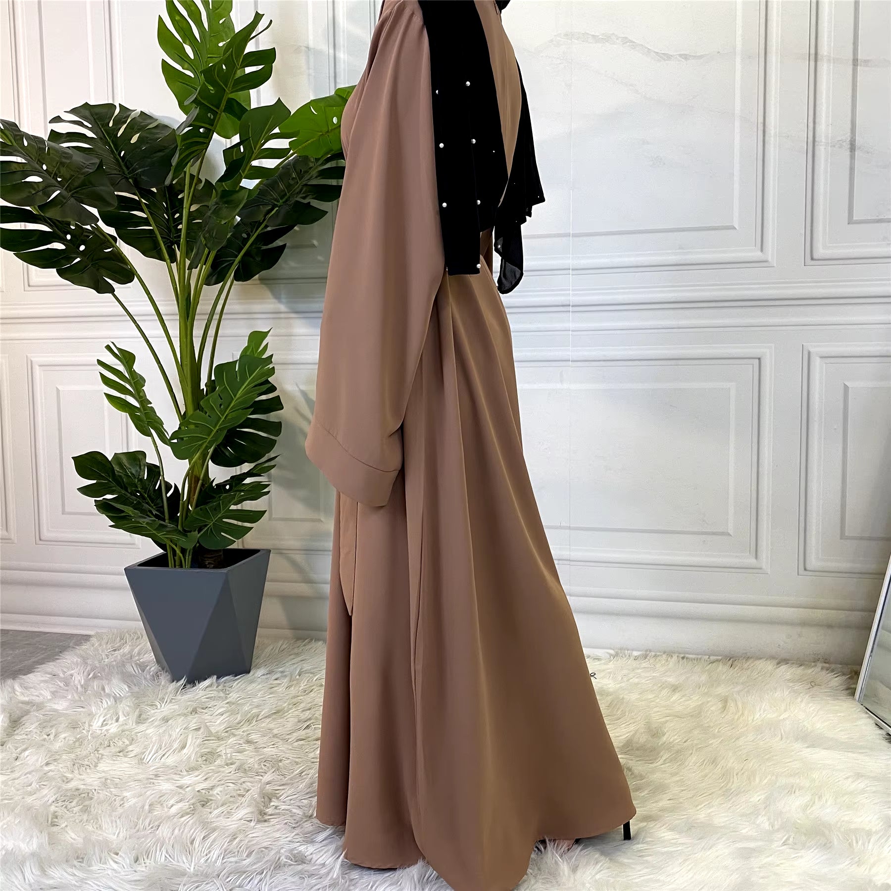 Muslim Fashion Hijab Dubai Abaya Long Dresses Women with Sashes Islam Clothing Abaya African Dresses for Women Musulman Djellaba